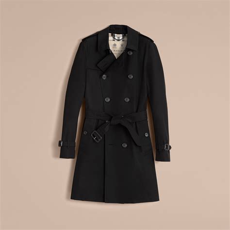 Sandringham trench coat Burberry Black size 10 UK in Cotton